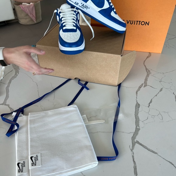 BRAND NEW NIKE AIR FORCE 1 Sneaker Louis Vuitton Airforce1 LVxNike LV limited - Picture 4 of 4